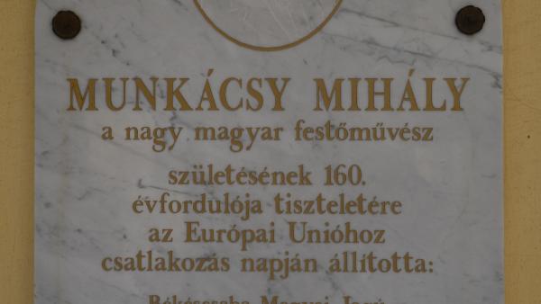 munkácsy emléktábla 