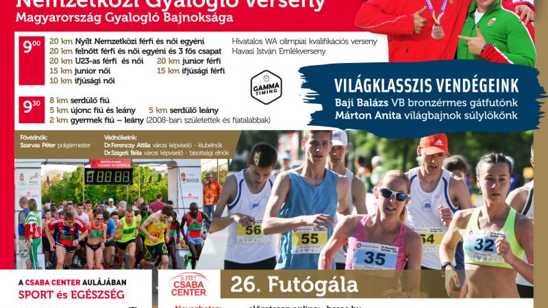 Csaba Center - Budapest Bank 41. Gyalogló Gála és 26. Utcai Futóverseny