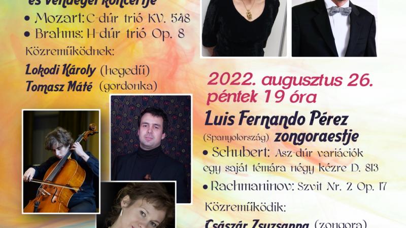 Gulyás Márta és Luis Fernando Pérez zongora és kamarazene és koncertjei